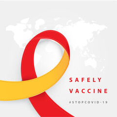 Vaccination promo. Vaccine saves lives. Stop coronavirus agitation concept