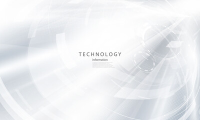 Abstract white background poster with dynamic. technology network Vector illustration.