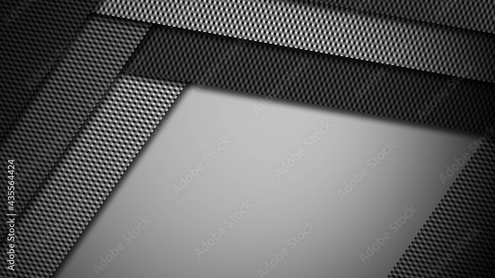 Poster abstract background of graphic elements in carbon design - transition to free space for your text or