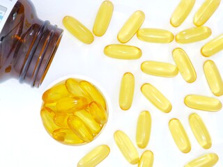 Picture of cod liver oil omega 3.	
