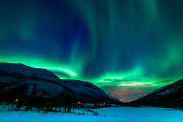 sunset over the mountains
