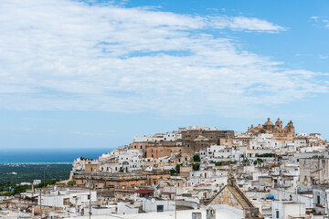 Fototapeta premium Glimpses of ancient Puglia. The white city. Ostuni.