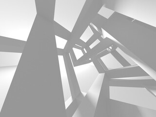 White Modern Background. Abstract Building Concept