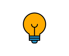 Light bulb premium line icon. Simple high quality pictogram. Modern outline style icons. Stroke vector illustration on a white background. 