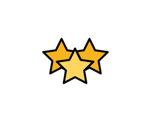 Star premium line icon. Simple high quality pictogram. Modern outline style icons. Stroke vector illustration on a white background. 
