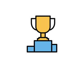 Success premium line icon. Simple high quality pictogram. Modern outline style icons. Stroke vector illustration on a white background. 