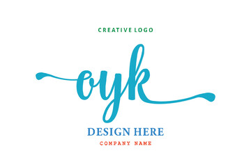 OYK lettering logo is simple, easy to understand and authoritative