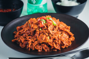 Spicy stir fried rice odol bone