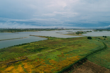 Aerial view of landscape in Guangdong,China