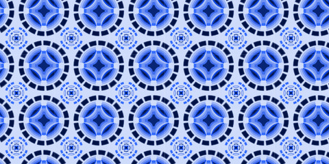 abstract colorful shade seamless vector pattern for floor, wall, background, mosaic