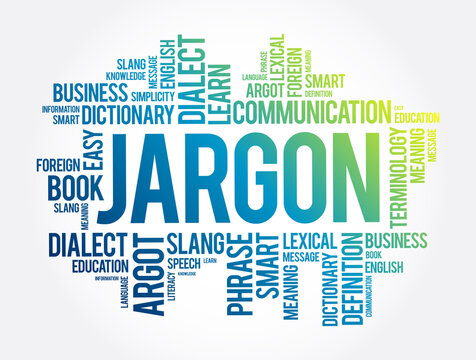 Jargon Word Cloud Collage, Education Concept Background