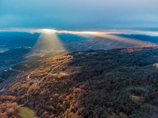 Views and plays of light. A look towards the Tagliamento river.
