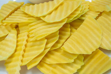 Picture of Sweet mango with fish sauce that is a famous Thai food can be found in many provinces of Thailand   