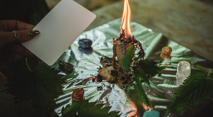 Wicca nature magic. Candle for cleaning aura , magic rituals and wax casting, energy clean. Altar...