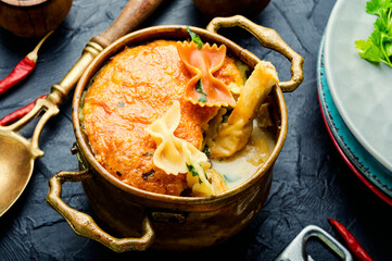 Casserole with chicken