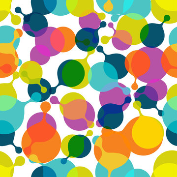Pattern. Colored round bubbles repeat background.