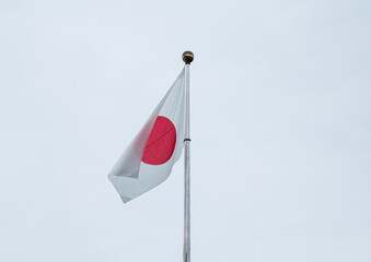 flag on blue sky
