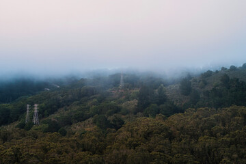 fog in the mountains
