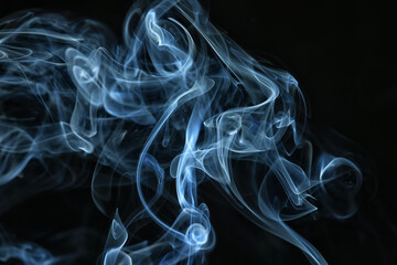 texture smoke black background, bract air waves fog