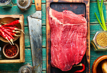 Raw fresh meat
