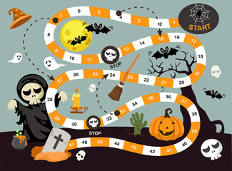 Educational maze game for children illustration