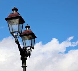 Fototapeta na wymiar street lamp modeled on retro style