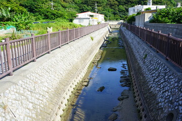日本 沖縄 座間味島 街並み