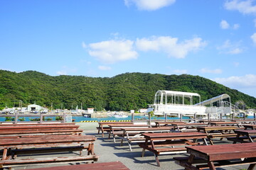 日本 沖縄 那覇 座間味港