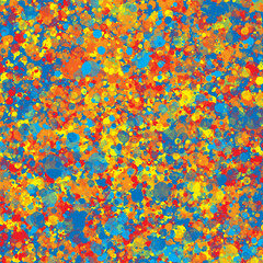 Colorful paint splatters