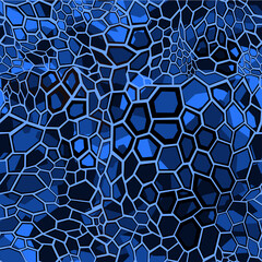 Fototapeta premium Camouflage seamless geometric pattern. Abstract camo from hexagonal elements. Print on fabric on textiles. Vector illustration