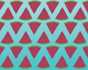 watermelon summer seamless pattern abstract design