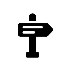 Road sign icon