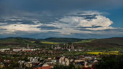 Fototapeta na wymiar View of Targu Mures City, Romania