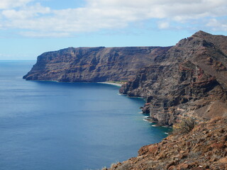 Fototapeta na wymiar Volcanic landscape on La Gomera, Canary islands