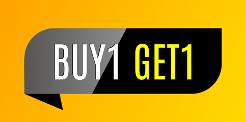 Special offer buy 1, free get 1 sale banner.