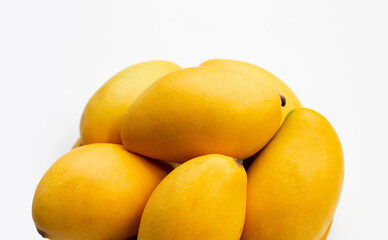 Tropical fruit, Mango on white