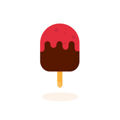This is an ice cream isolated on a white background.