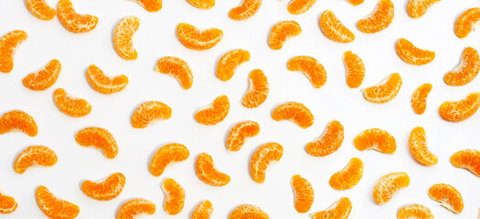 Orange segments on white background.