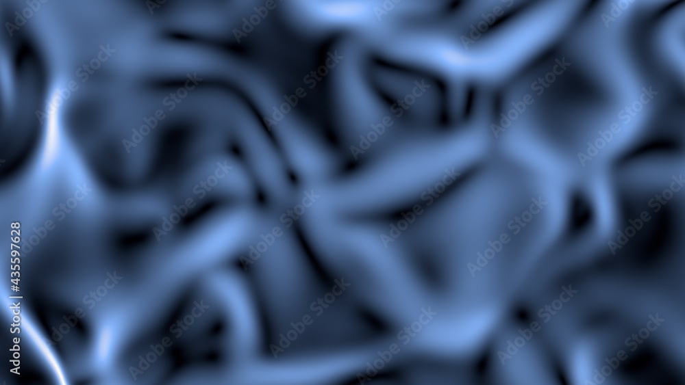 Aufkleber abstract glossy wavy background. simulation of silk fabric. desktop wallpaper. rendering an image. c