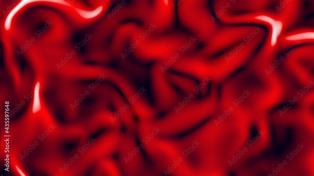 Poster abstract glossy wavy background. simulation of silk fabric. desktop wallpaper. rendering an image. c