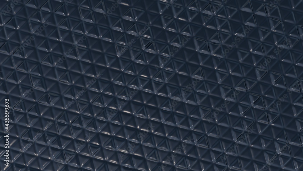 Poster gray metallic glossy abstract background made of volumetric triangular bulges. desktop wallpaper. re