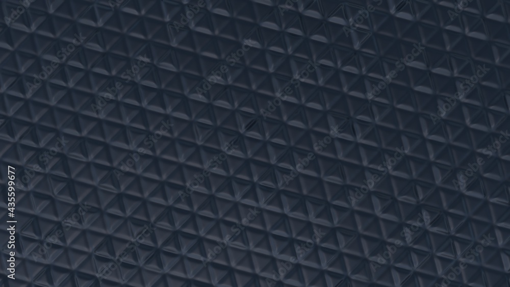 Poster gray metallic glossy abstract background made of volumetric triangular bulges. desktop wallpaper. re