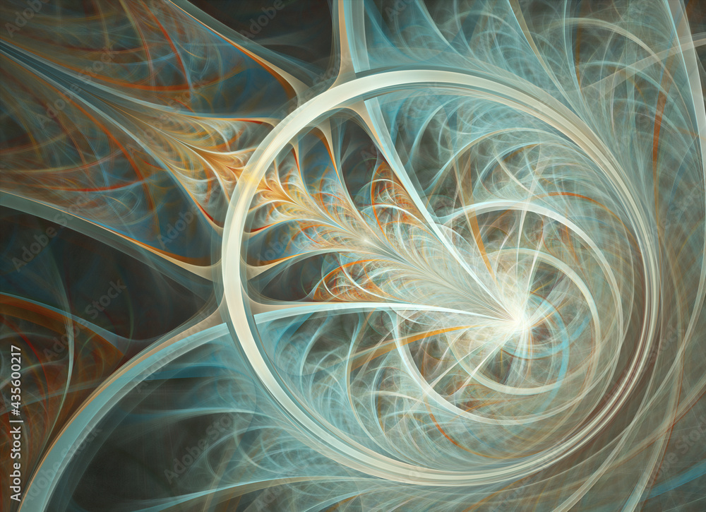 Poster abstract color dynamic textured background with lighting effect. fractal. fractal art