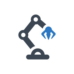 Robotic arm icon
