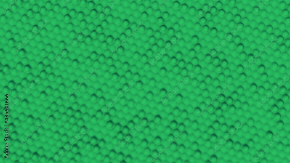 Aufkleber green abstract background from volumetric bulges. desktop wallpaper. rendering an image. computer gr
