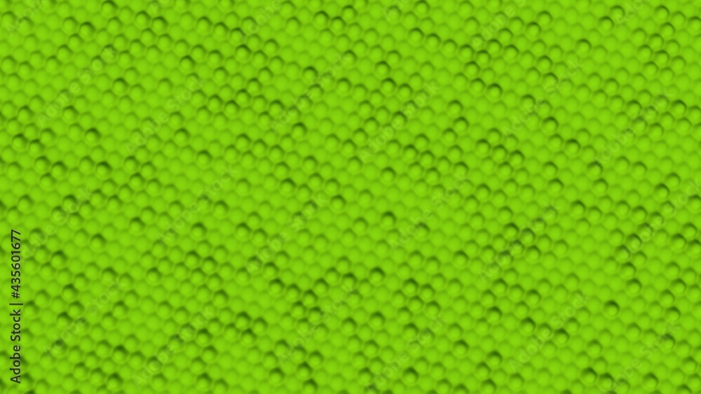 Aufkleber green abstract background from volumetric bulges. desktop wallpaper. rendering an image. computer gr