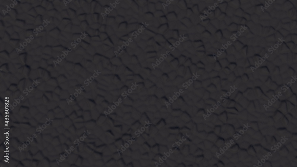 Poster dark gray abstract background from volumetric bulges. desktop wallpaper. rendering an image. compute