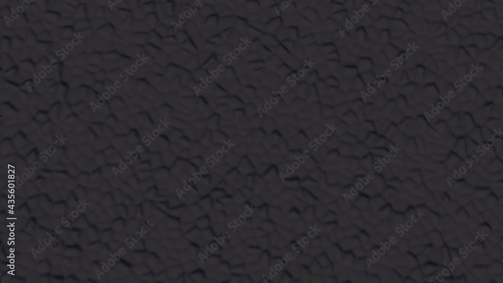 Aufkleber dark gray abstract background from volumetric bulges. desktop wallpaper. rendering an image. compute