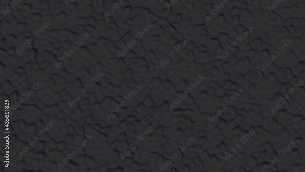 Poster dark gray abstract background from volumetric bulges. desktop wallpaper. rendering an image. compute