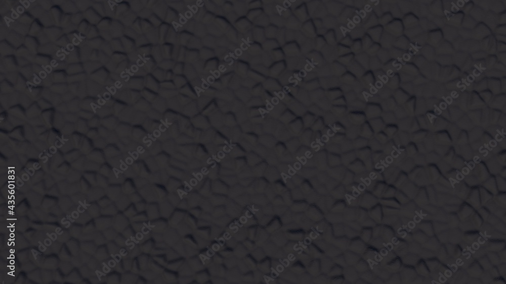 Poster dark gray abstract background from volumetric bulges. desktop wallpaper. rendering an image. compute